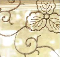 Embroidered sheer